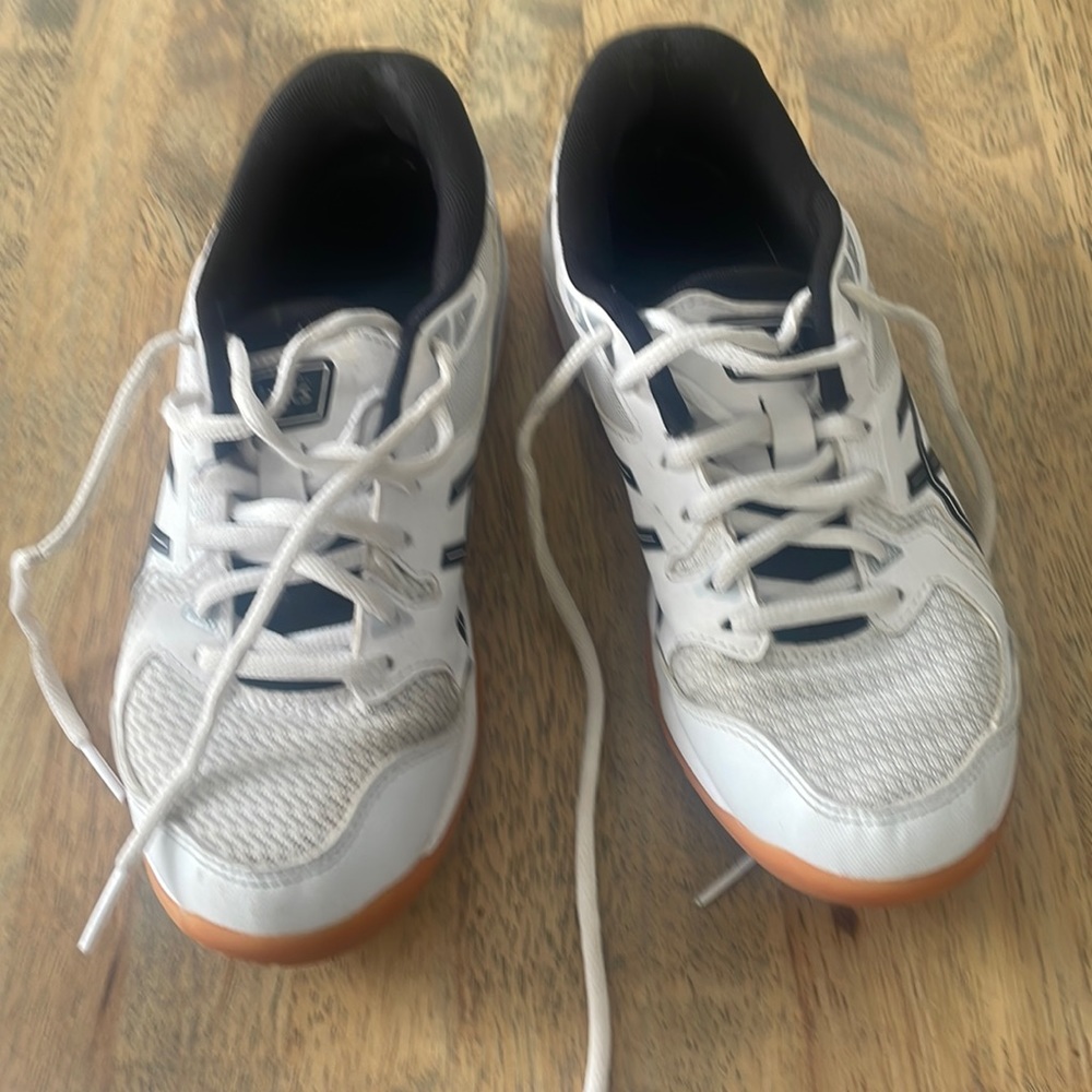 Asics White and Black Athletic Shoes